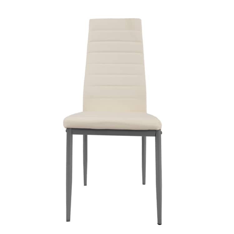Sedia Da Sala Da Pranzo  4 Pezzi , Nera, Sedia In Pelle PU, Sedie Da Soggiorno Sedia Imbottita Con Schienale Sedile Con Struttura In Metallo 80339091