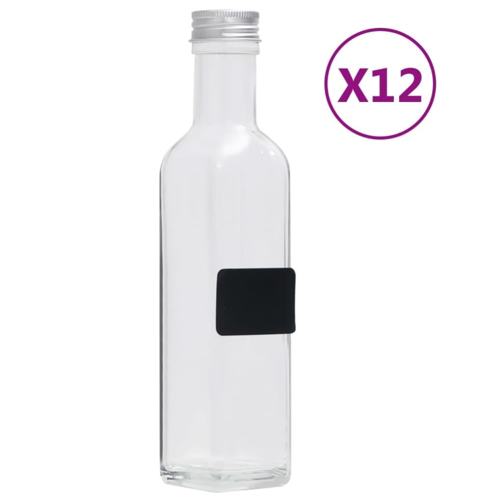 Bottiglie in vetro con tappo basculante, 1 litro, confezione da 6, per Kombucha, fermentazione, birra, kefir, vino, con tappo ermetico con guarnizioni extra, imbuto, etichette e altro