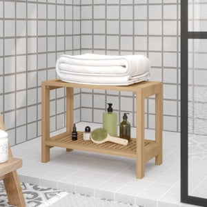 Tabouret de salle de bain En bois massif imperméable Protection