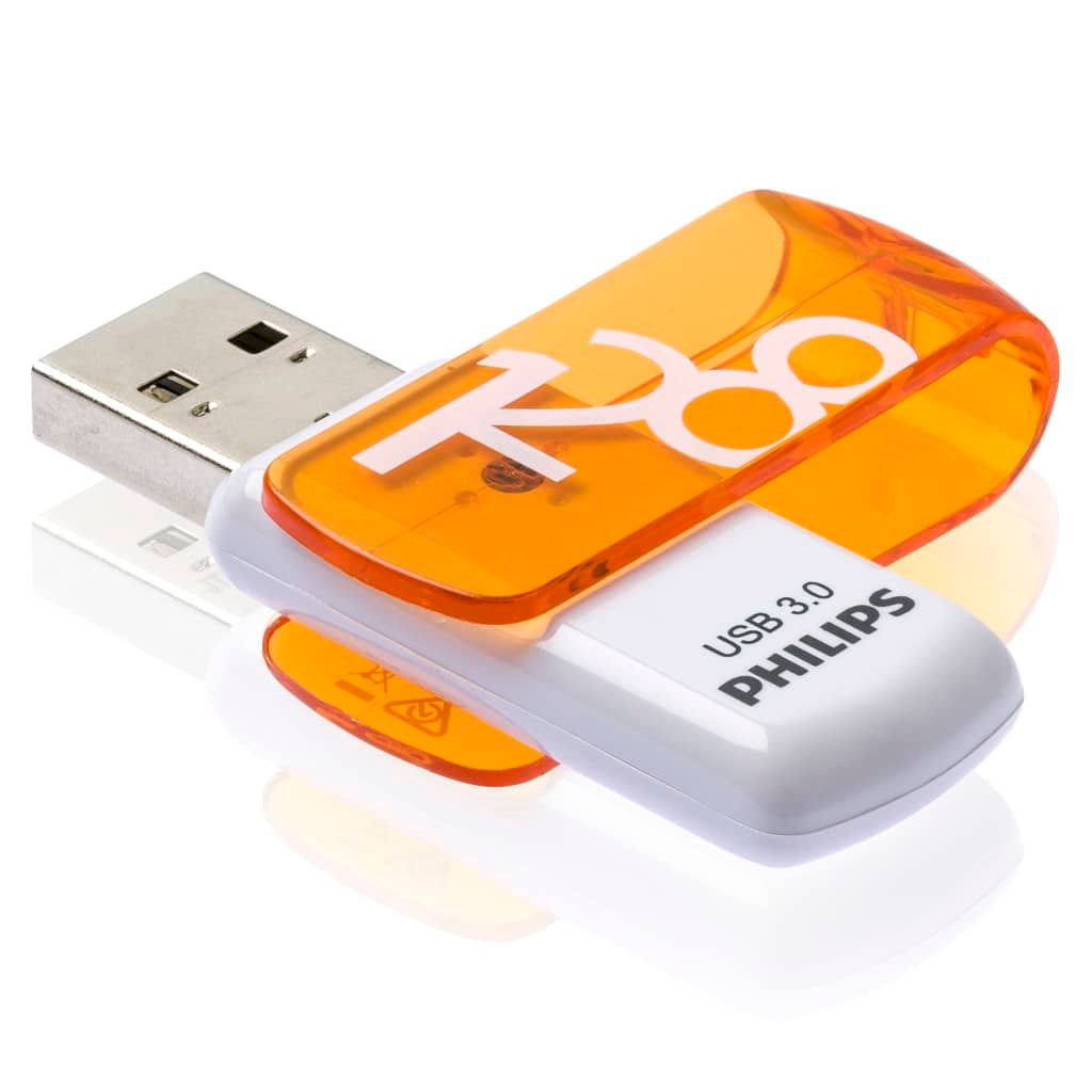 Philips Chiavetta USB 3.0 Vivid 128GB Bianca e Arancione