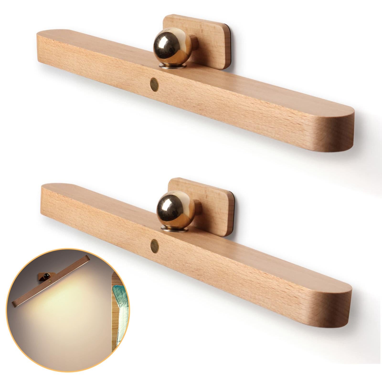 Applique LED con telecomando, lampada da parete ricaricabile, luce notturna, 3 temperature di colore e rotazione magnetica a 360°, wireless, bianco | Leroy Merlin