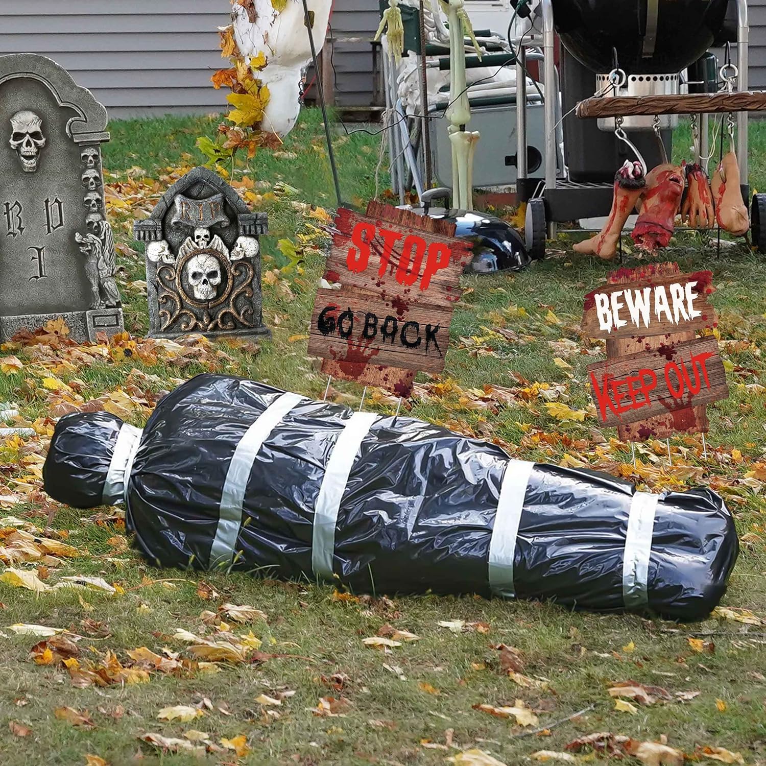 1 Ensemble de décoration de cadavre réaliste d'Halloween