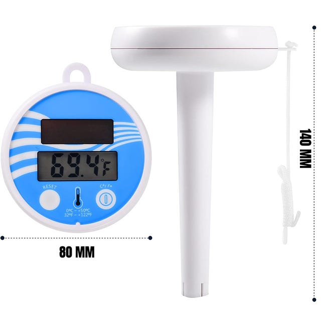 2 Thermomètre numérique étanche avec thermomètre pour compartiment