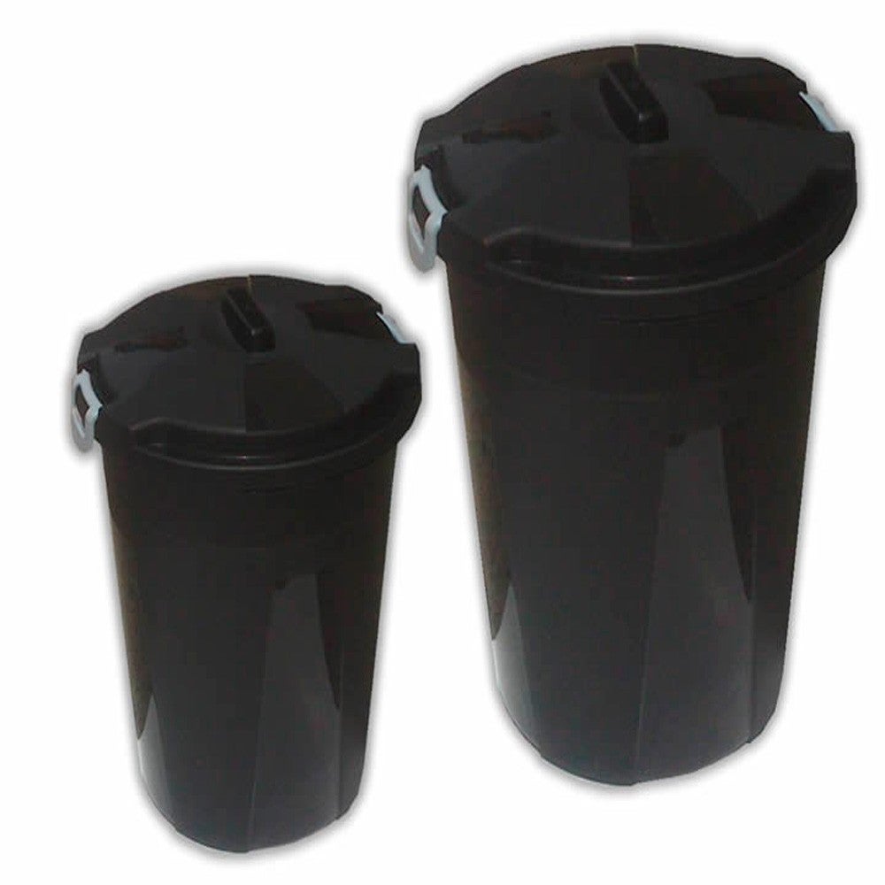 Cubo de basura 100 litros color negro sin tapa sp berner