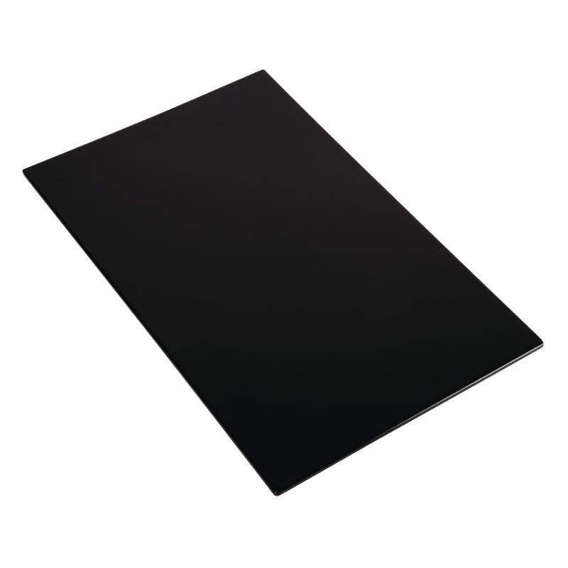 Plateau rectangulaire 53 cm mélamine Noir APS