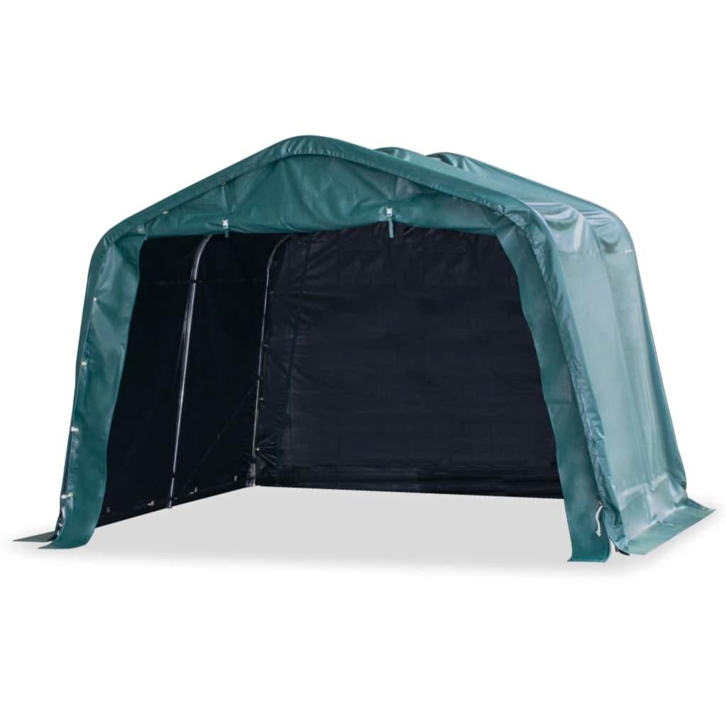 Hangar - TOOLPORT - 4x10 m - PVC 550 g/m² - H. 3 m - Porte actionnée
