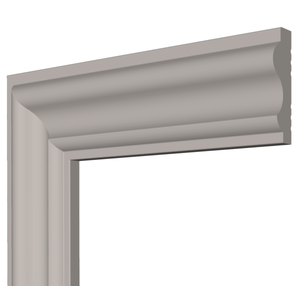 Cornice decorativa per facciate esterne edifici in Eps 2500x80x22mm