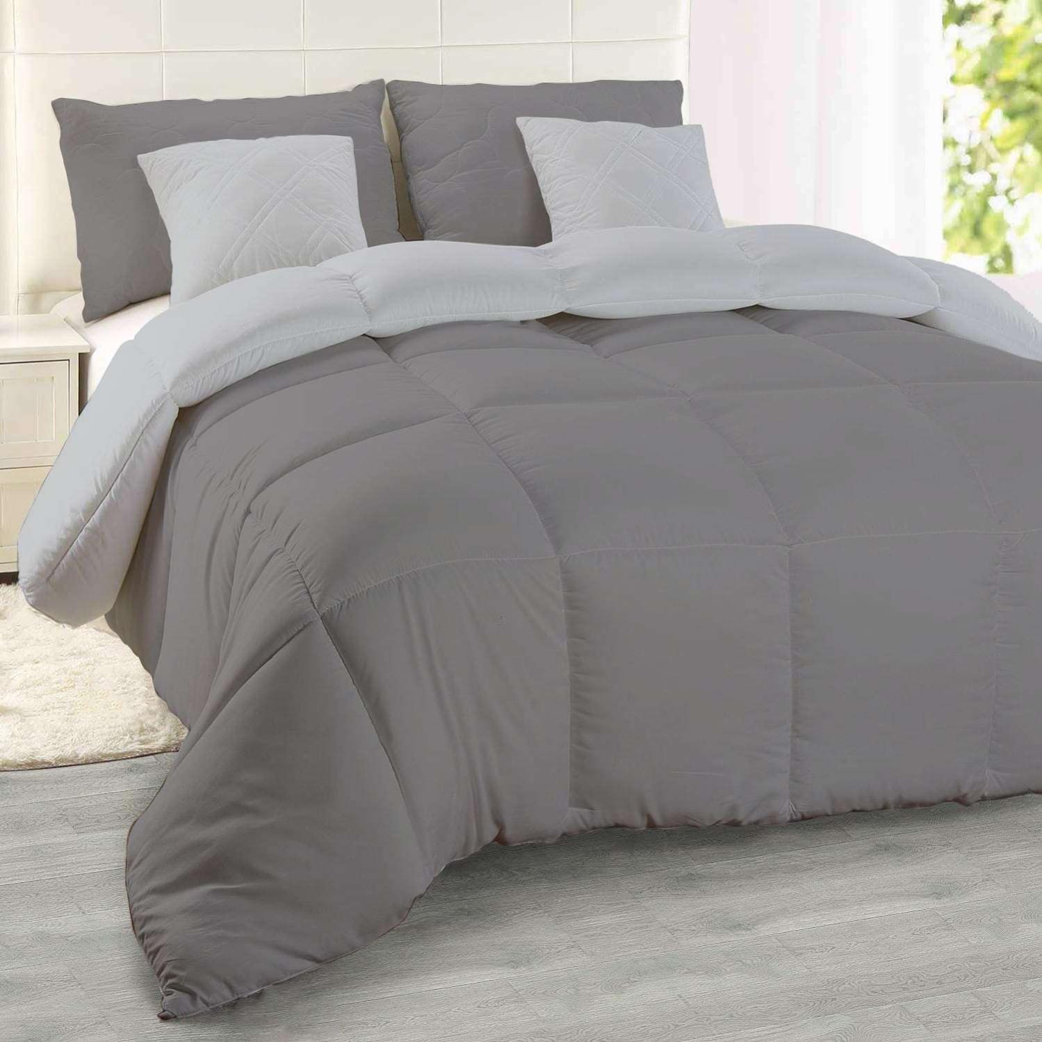Piumone invernale double color matrimoniale 300 gsm morbido e