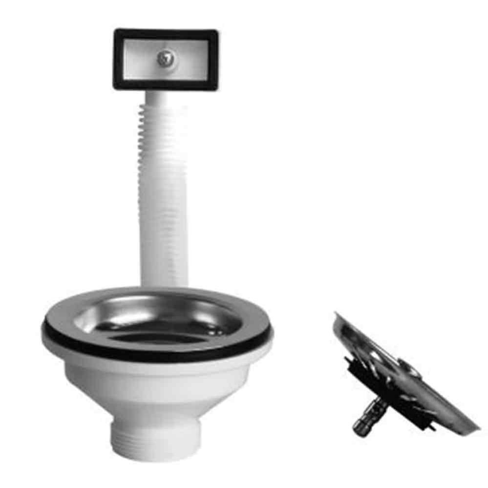 Piletta Per Lavabo Click Clack Feeling Senza Troppo Pieno Tappo Nero Opaco 92187500