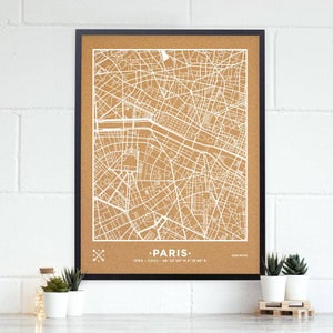 Plan en liège de Paris