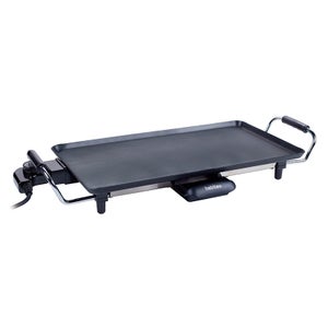 Plancha de asar cocina 1600W regulable HOMCOM 53,5x31x8 cm negro