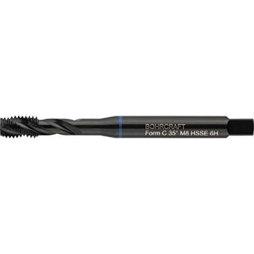 BAER Maschio filettato a forma D – UNC 3/8 x 16 – HSSG – Punta per trapano