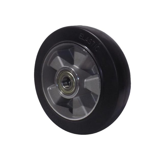 Pneumatico In Gomma 200x50 Con Ruota Intera E Cuscinetto - Per Scooter E Ricambi, Diametro 19cm, Spesso 5cm, Foro 10mm, Nuovo - Foto 1