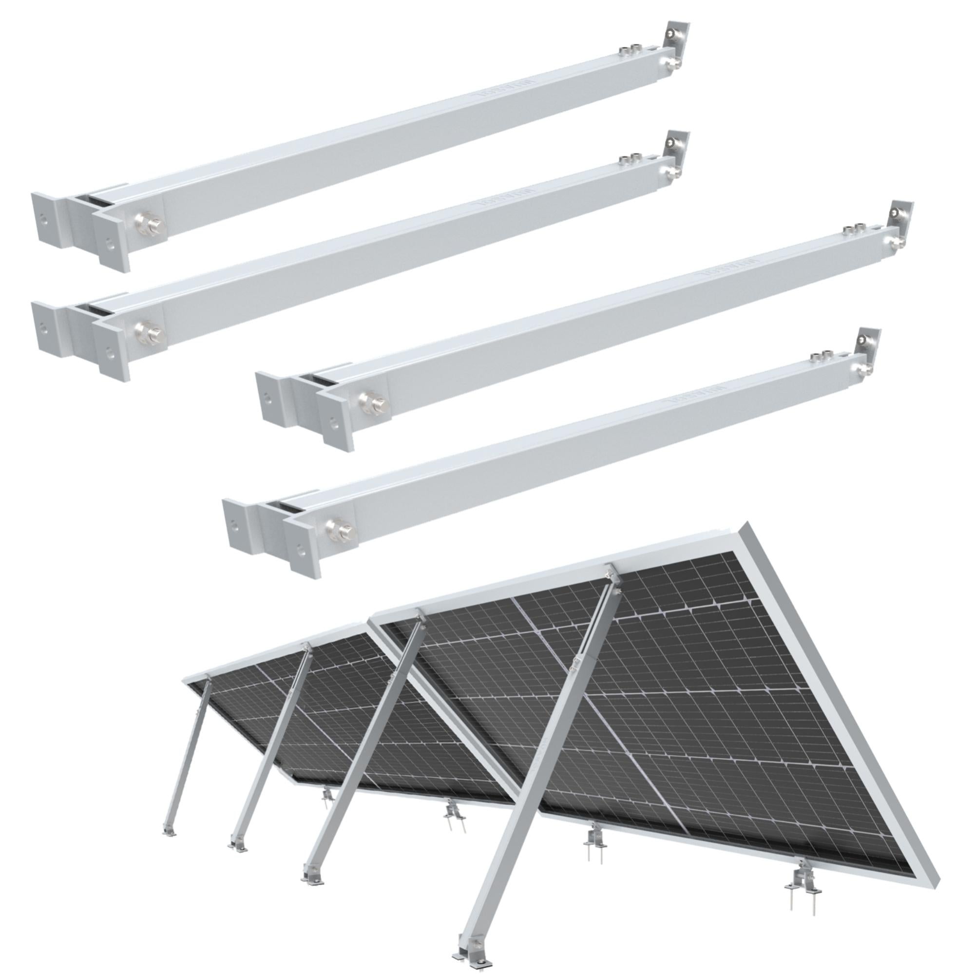 Pinces De Fixation Panneaux Solaires - Kit 12 Pinces 30mm Noir - Montage Facile