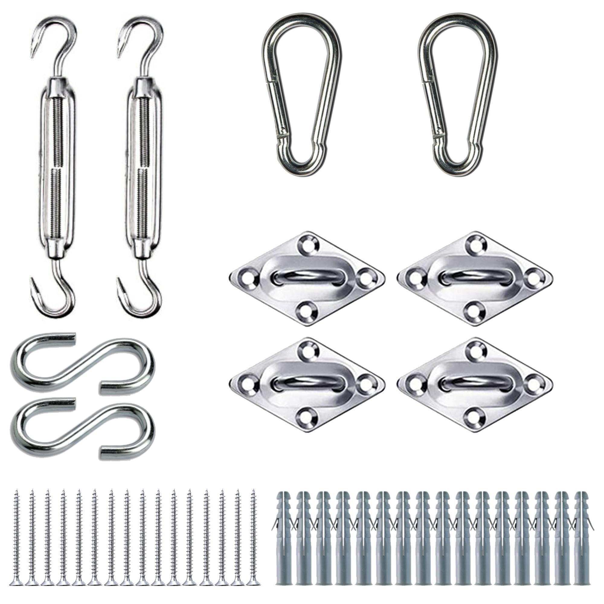 Emooqi Kit di Fissaggio e Installazione, 42 Pezzi Heavy Duty Tenda