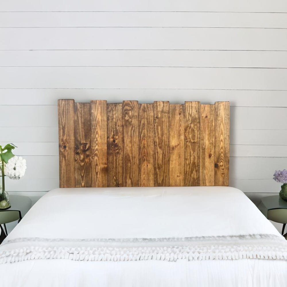 Cabecero de cama madera natural. Tienda productos ecológicos.