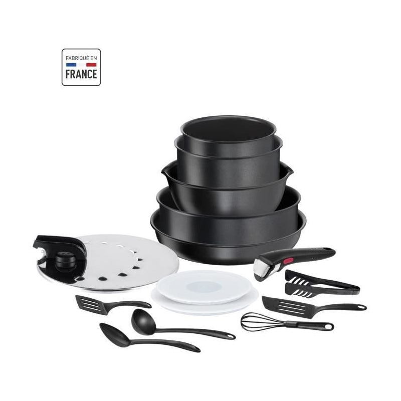 TEFAL L1579102 Ingenio Easy Cook N Clean Batterie de cuisine 10 pieces,  anti ashésif, tous feux sauf induction, fabriqué en Fr - Ustensile de  cuisine - Achat & prix