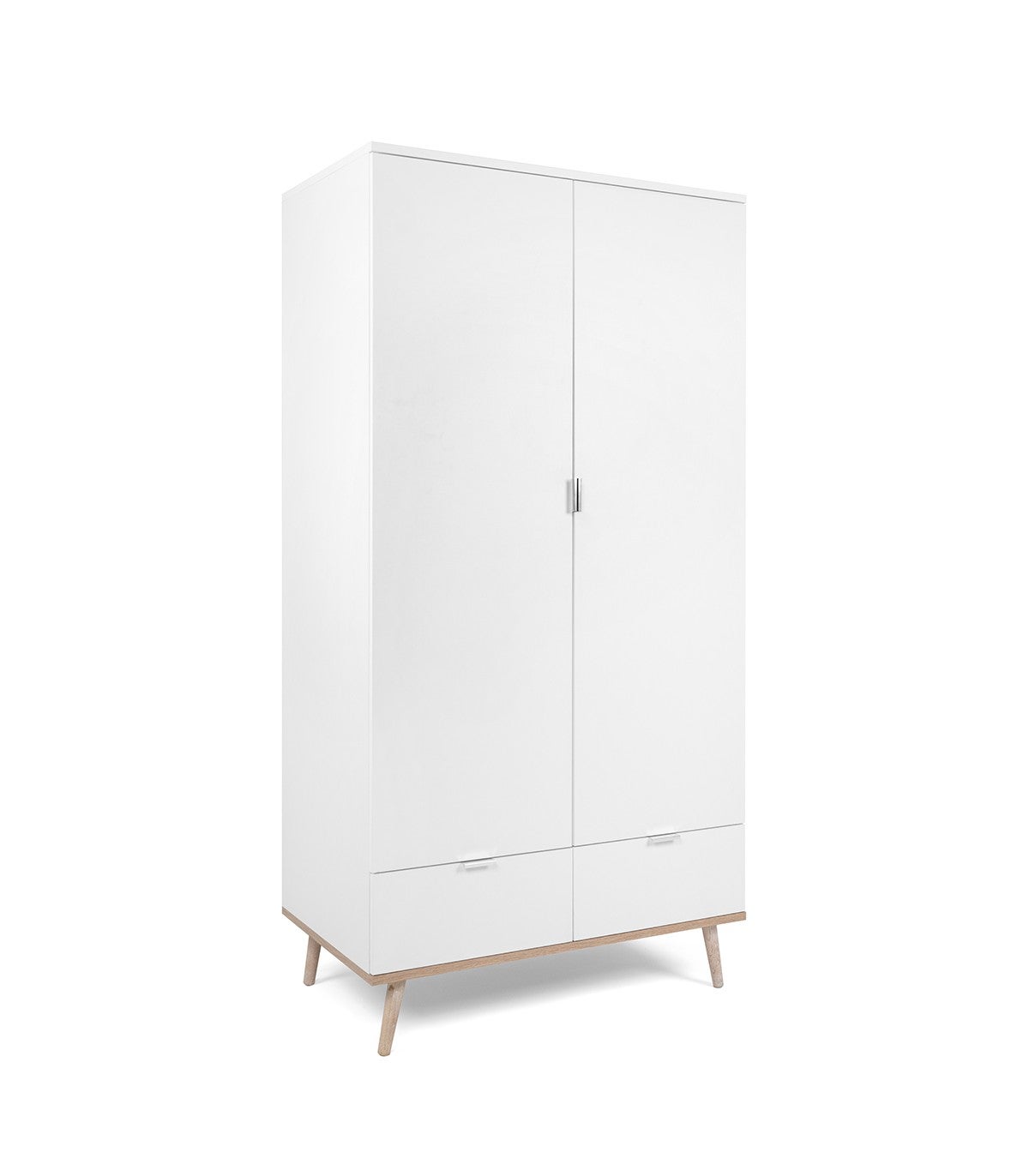 Armoire 2 Portes 2 Tiroirs Avec Penderie H180 Cm - Copenhague | Leroy ...