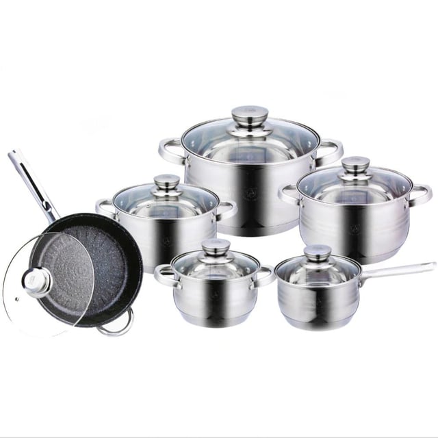 Trem de Cozinha 12 Peças KLACK Royal Swiss (Aço Inoxidável)