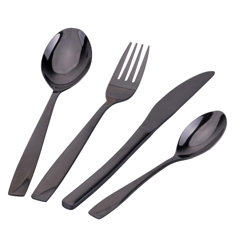 Set 24 posate Smooth in acciaio inox - con manico arancione