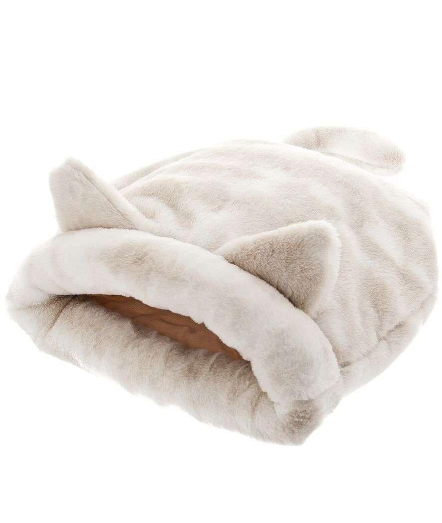 Cuccia Invernale Semi-chiusa Per Gatti E Cani Piccoli - Sacco Termico Morbido 50x35 Cm, Fino A 10 Kg