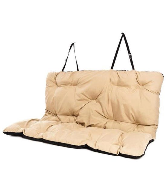 Coprisedile Trattorino Tosaerba Imbottito - Grigio E Giallo Con Tasche Portautensili E Cuscino Comfort - Foto 4