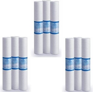 Sensore Presenza Acqua QTÀ 9) Aquasana Ricambio Sedimenti Prefiltri Filtro Acqua Tutta Depuratore Acqua Rubinetto