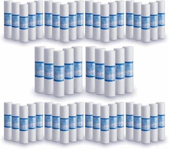 Filtro Acqua 10 Pollici 10&micro;m | Set 10 Cartucce PP | Per Acqua Potabile E Tecnica