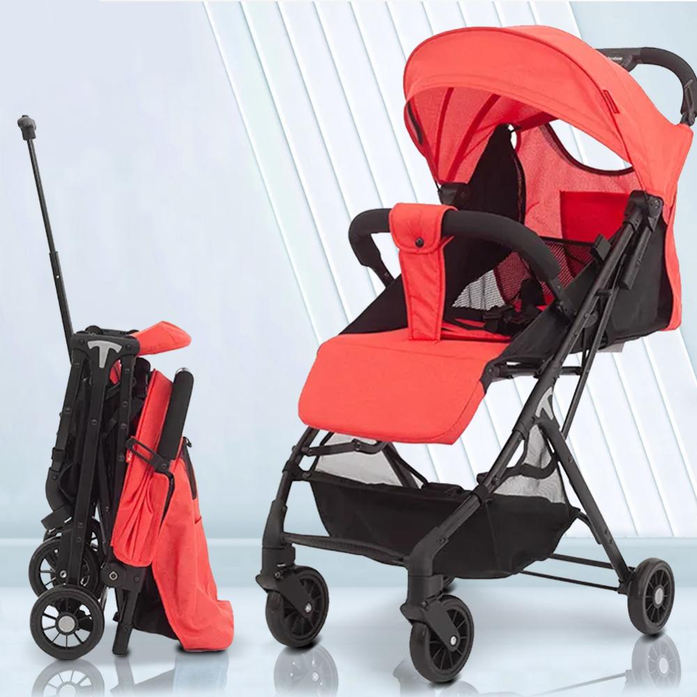 Passeggino Easy Ultra Leggero Rosso Chiusura Facilitata Salvaspazio Portata 25kg 89576628