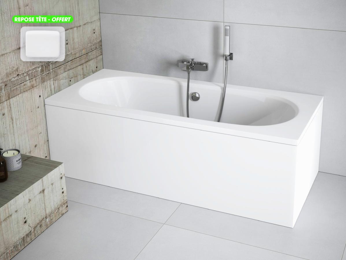 Vasca Da Bagno In Legno Massello, Modello Freestanding, Con Poggiatesta E Cestino, Carico 400 Kg, Disponibile Da 1,3 A 1,7 M, Per Relax E Lusso In Casa