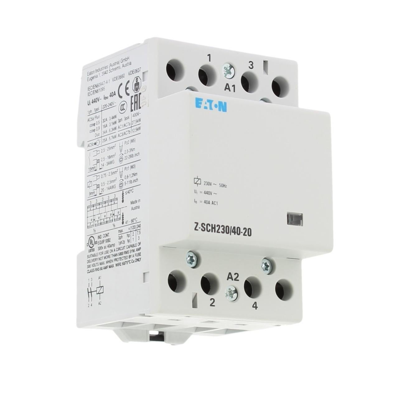 EATON Z-SCH230/63-31 Installationsschütz 230V 3S+1Ö 63A EATON Z-SCH230/63-31 Installationsschütz 230V 3S+1Ö 63A
