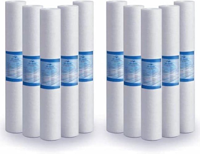 Filtro Sedimenti Cartuccia Ricambio 20 Pollici 25 Micron Depuratore Acqua 6 PZ - Foto 9