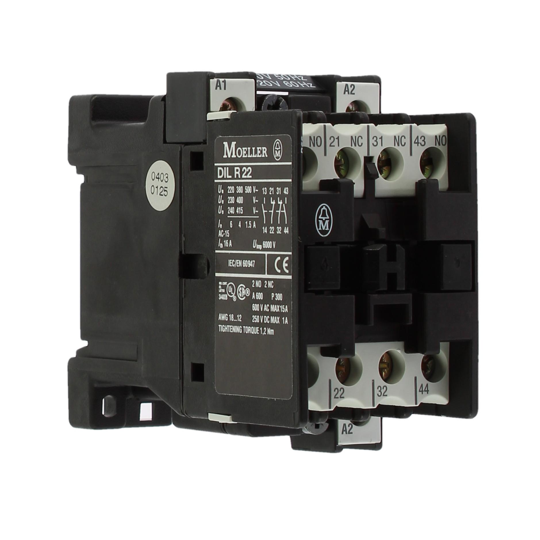 Klöckner Moeller Modulo Di Interruttore Ausiliario 22 DIL E 2NO+2NC 22DILE