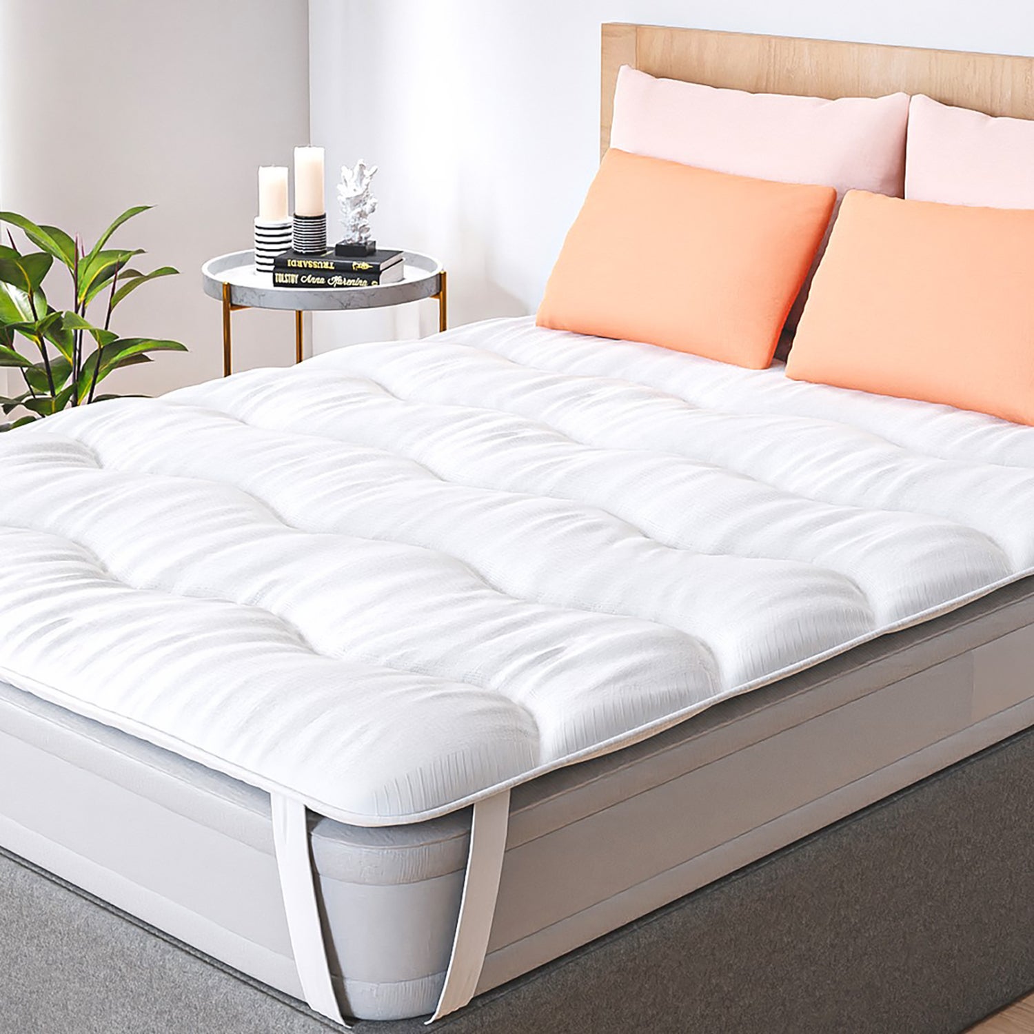 CASABEL Surmatelas 90x190 Cm Réversible Hiver Été En Microfibre Et Face ...