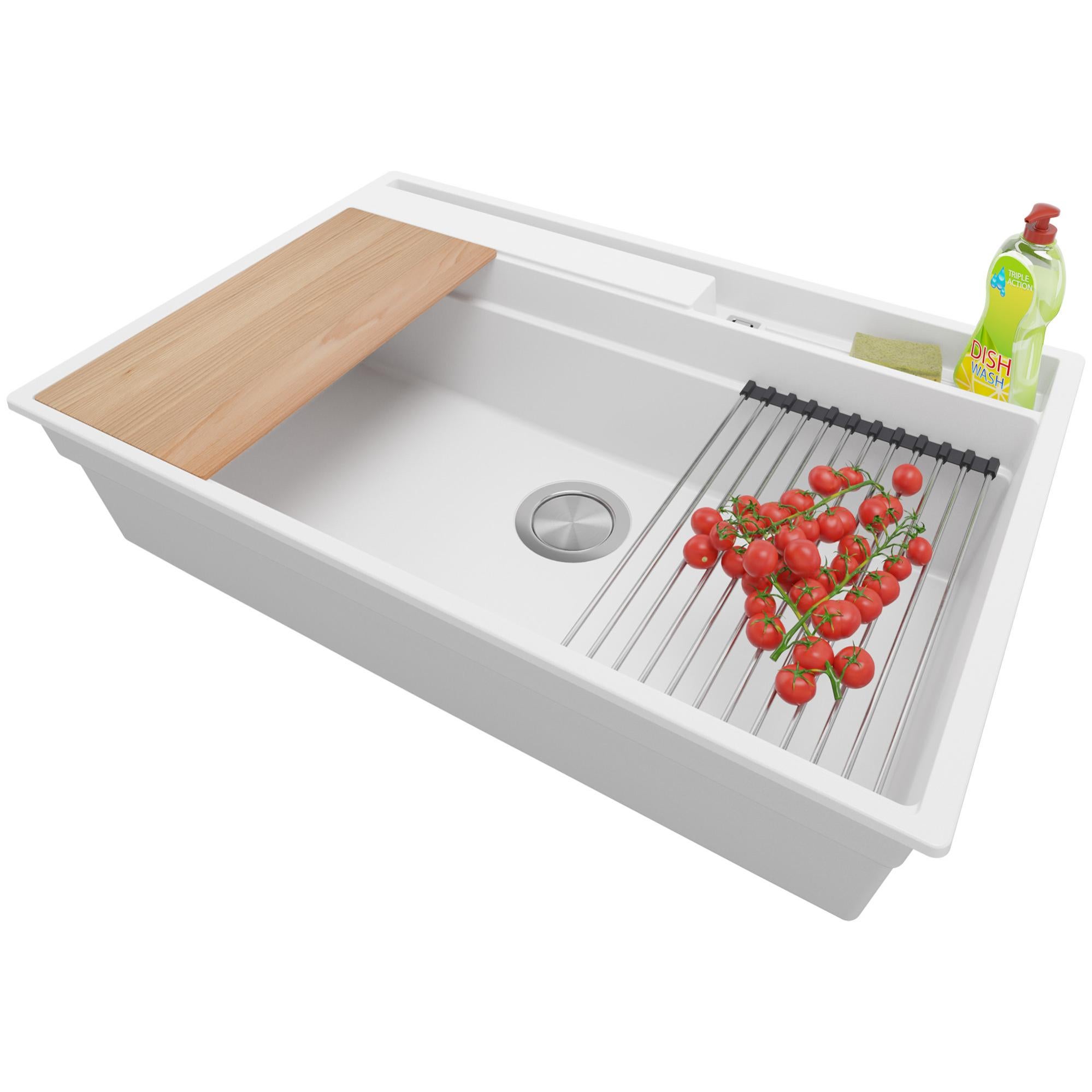 Rete per colino per lavabo, scarico del lavandino del bagno - lavello da cucina, cestino di scarico efficace per il lavello della cucina, ha guarnizioni multiple per