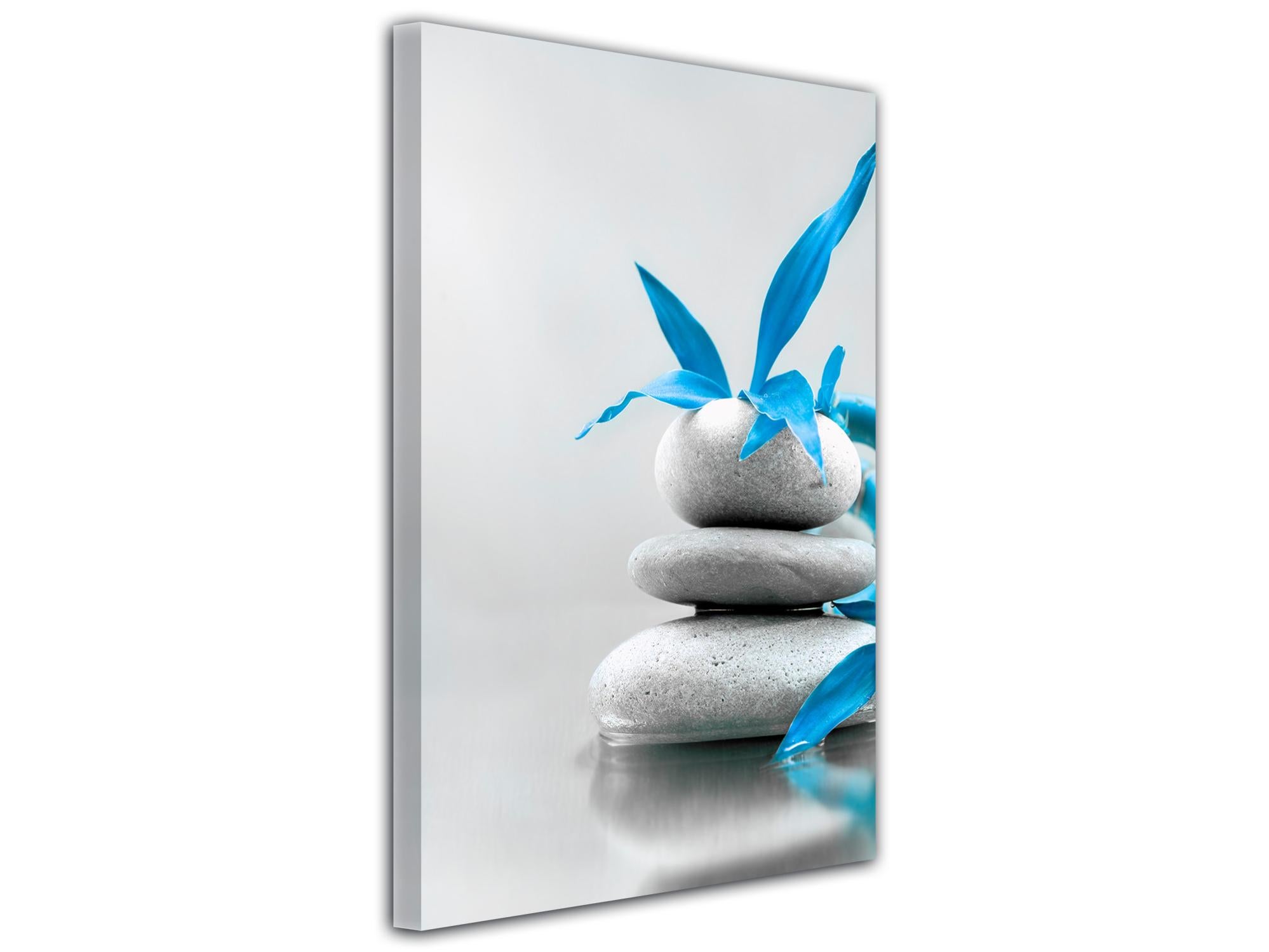 Tableau Mural Déco 2 Pièces Artgeist - Motif Fleurs Zen Sur Toile, Pour Grand Salon