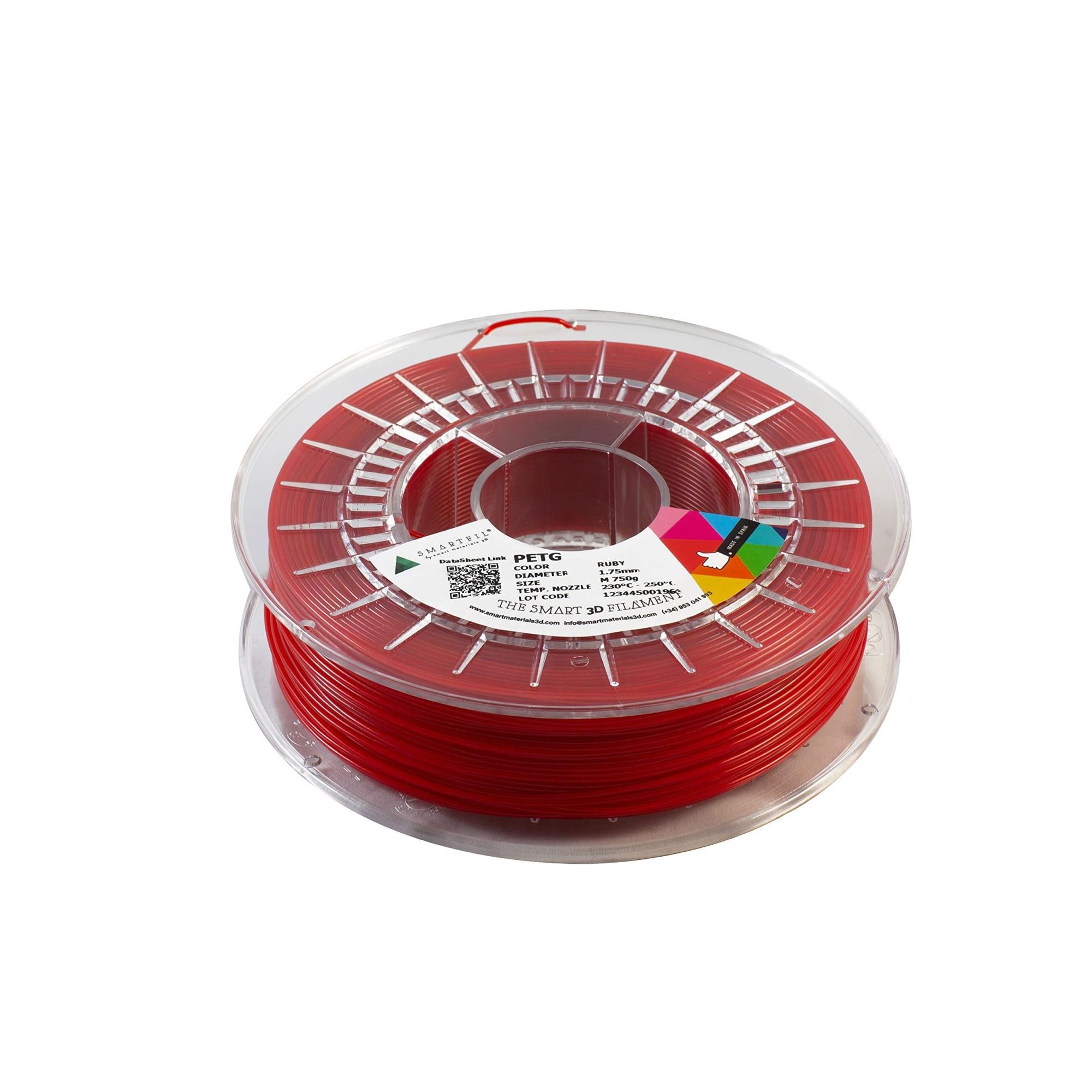 SMARTFIL PETG – Filamento Per Stampa 3D, Traslucido 1.75mm, 750g – Colore Chlorophyll