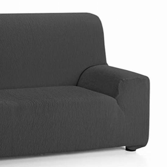 Martina Home Custodia per divano, elasticizzata, modello Emilia 1 posto  grigio