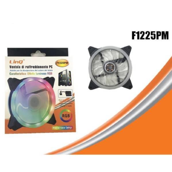 Topiky Ventola Di Raffreddamento CPU 8 Cm Con LED RGB USB - Silenziosa 25dB, Luce Colorata Trasparente Per Computer