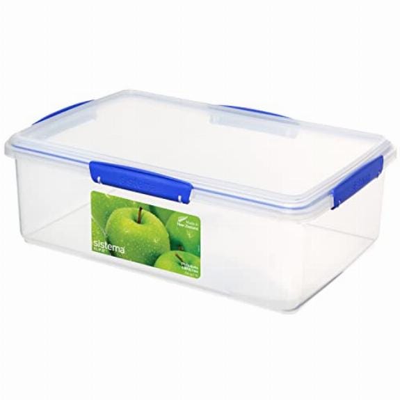 Sistema KLIP IT contenitore per alimenti, 7 L, Contenitore per alimenti  per frigorifero/freezer con coperchio, impilabile ed ermetico, Plastica  sen