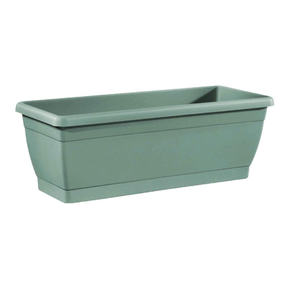 Fioriera Da Balcone Onde Con Sottovaso – 39 Cm, 5,7L, Plastica, 3 Colori, Con/senza Supporto