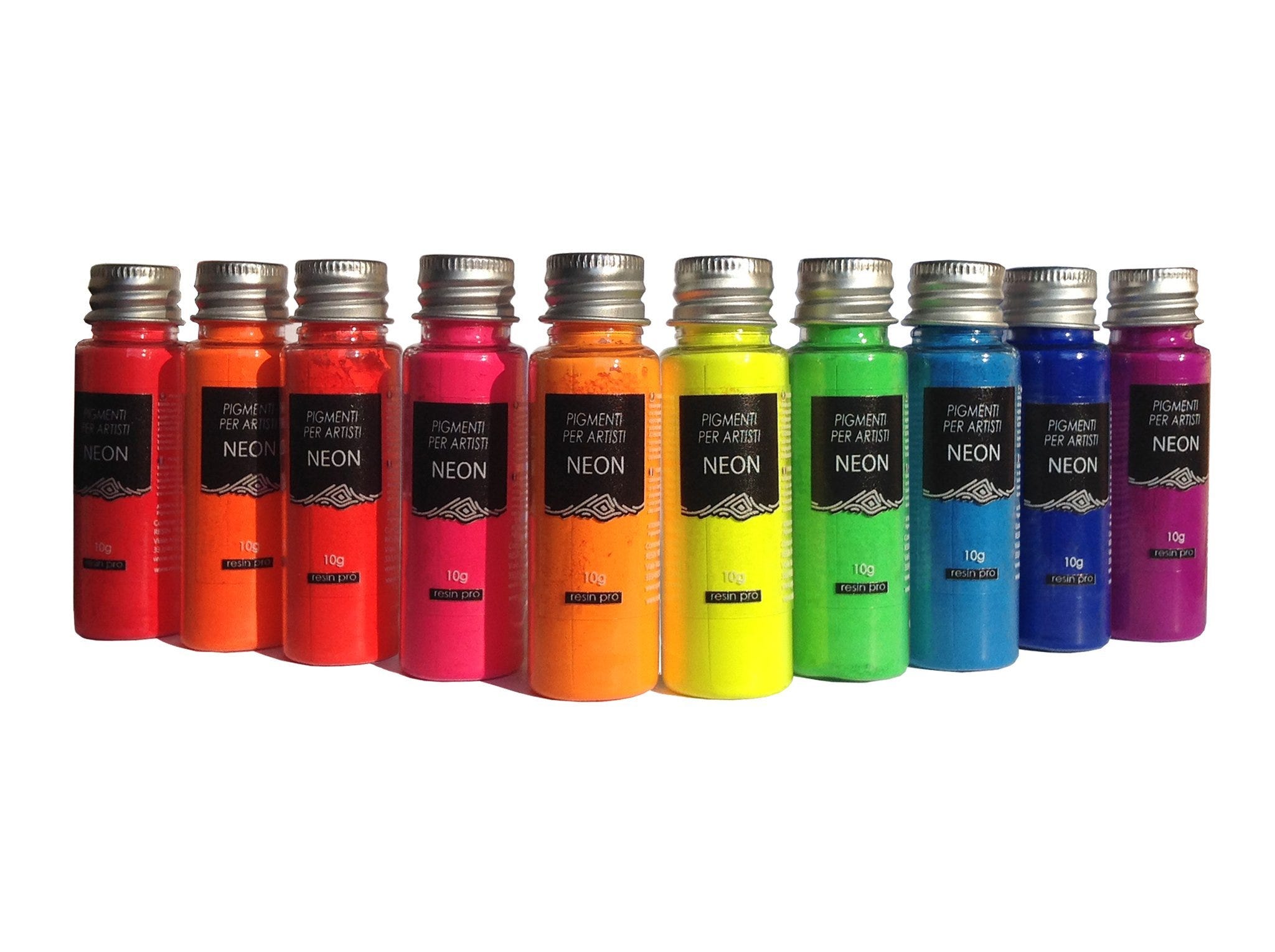 Resin Pro - Pigmenti Neon - Kit di Pigmenti Stupefacenti Misti, Compatibili  con Resine Epossidiche, Poliuretaniche, Acrilici, Vernici, Creazioni Artis