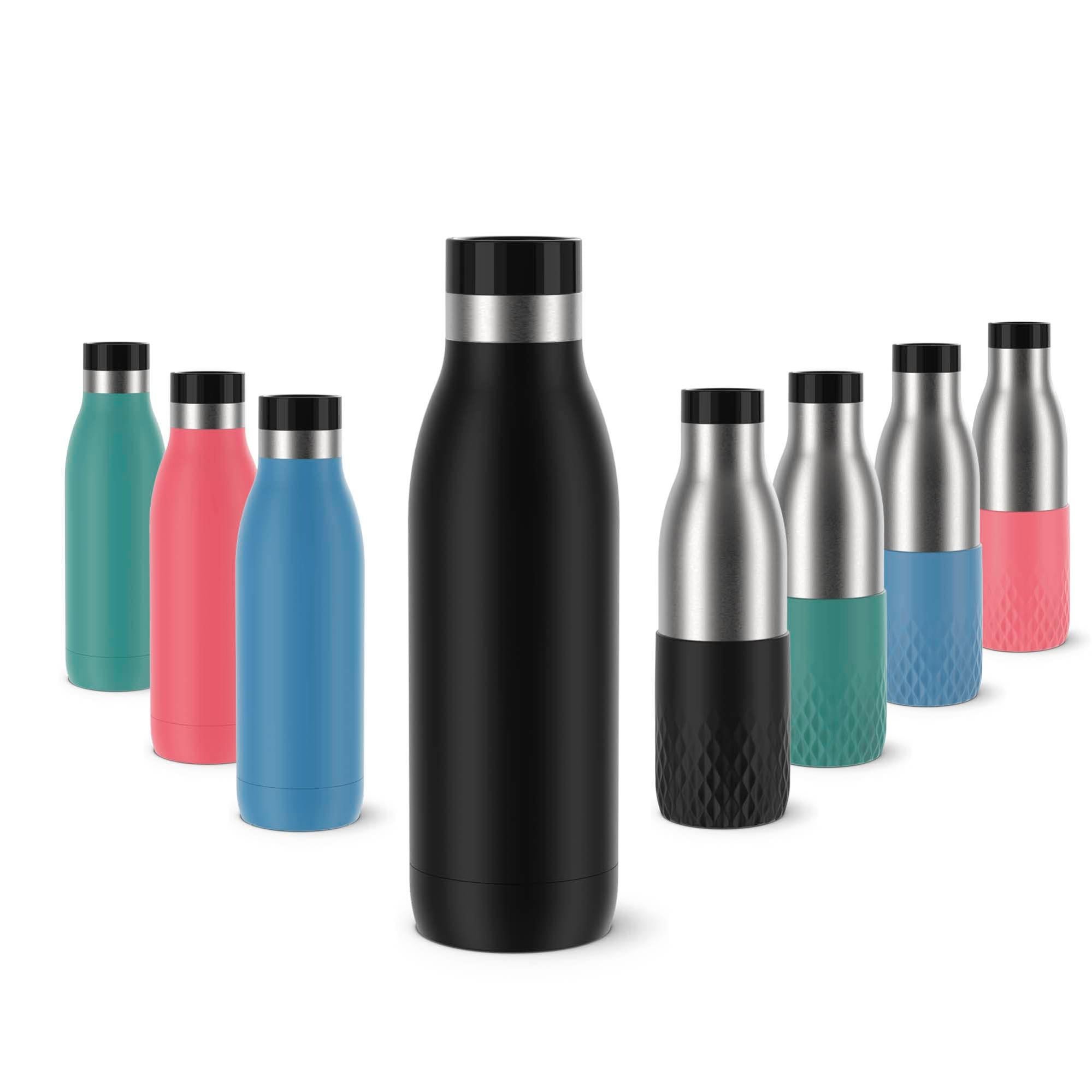 Emsa Botella Bludrop Basic N31101, 0,5 litros, 100% hermética, cierre ...