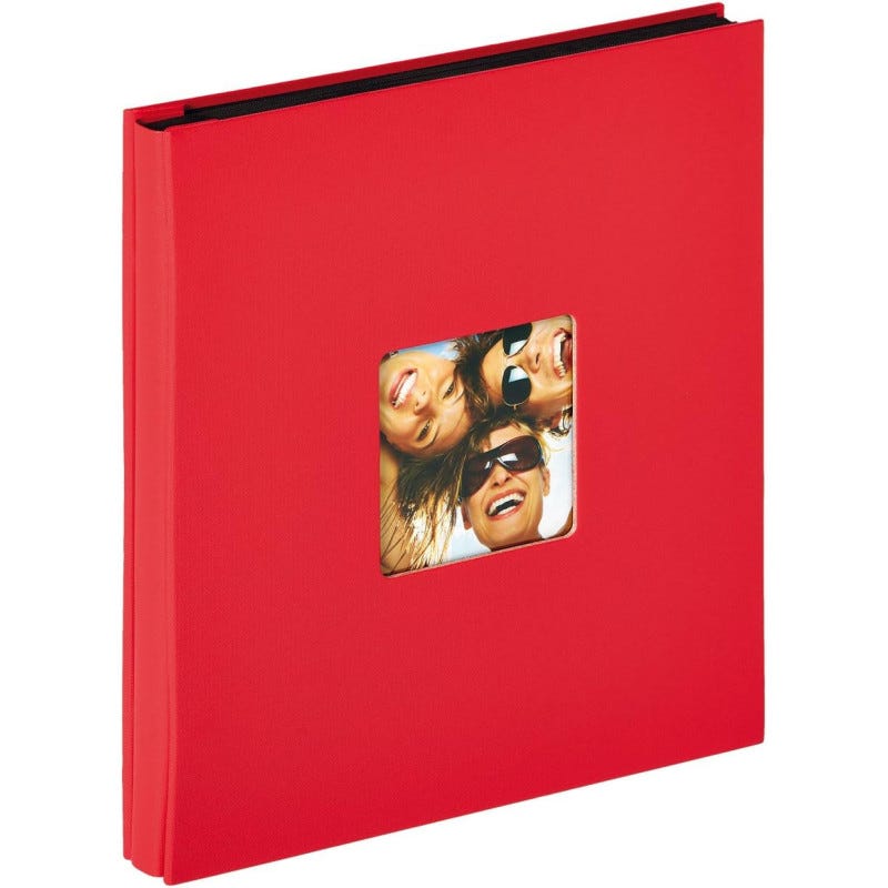 Walther design album fotografico rosso 400 foto 10x15 cm Album slip-in con  ritaglio di copertina, Fun EA-110-R