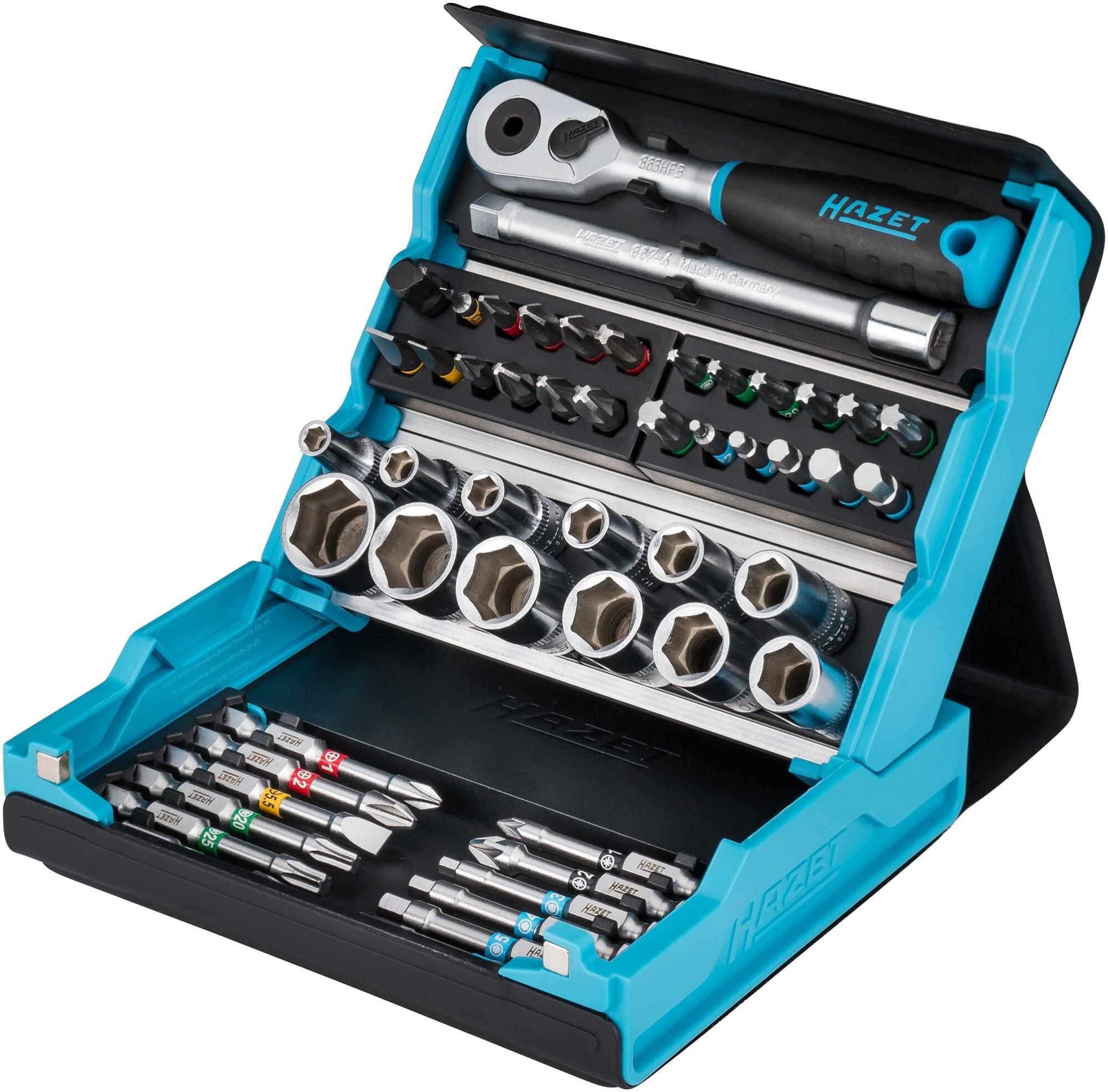 Hazel Tools HAZET 69-Piece Bit Set In SmartCase - Hex 1/4
