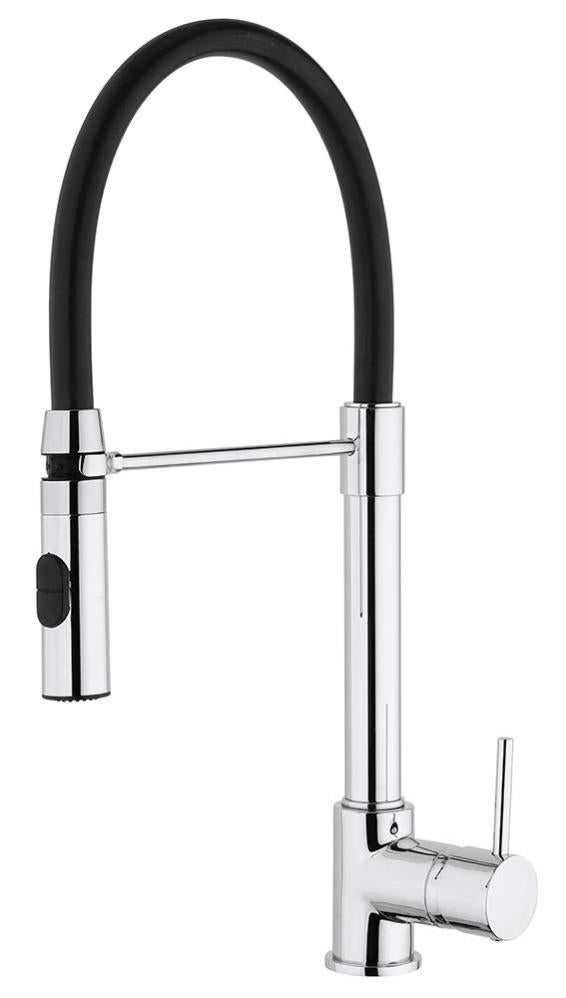 Rubinetto Miscelatore Monocomando PAINI Per Cucina - Bocca Alta Orientabile 360°, Cromato, Prodotto In Italia