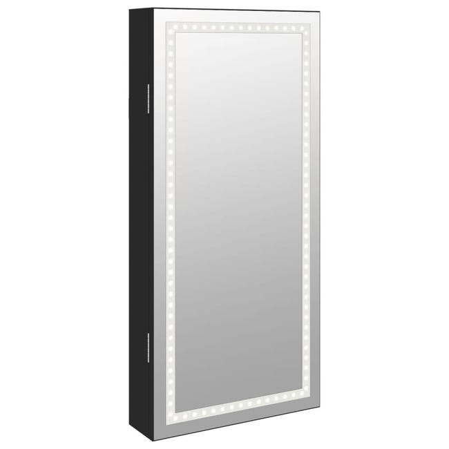 Maison Exclusive - Armadio Portagioie a Specchio con Luci LED a Parete  Bianco