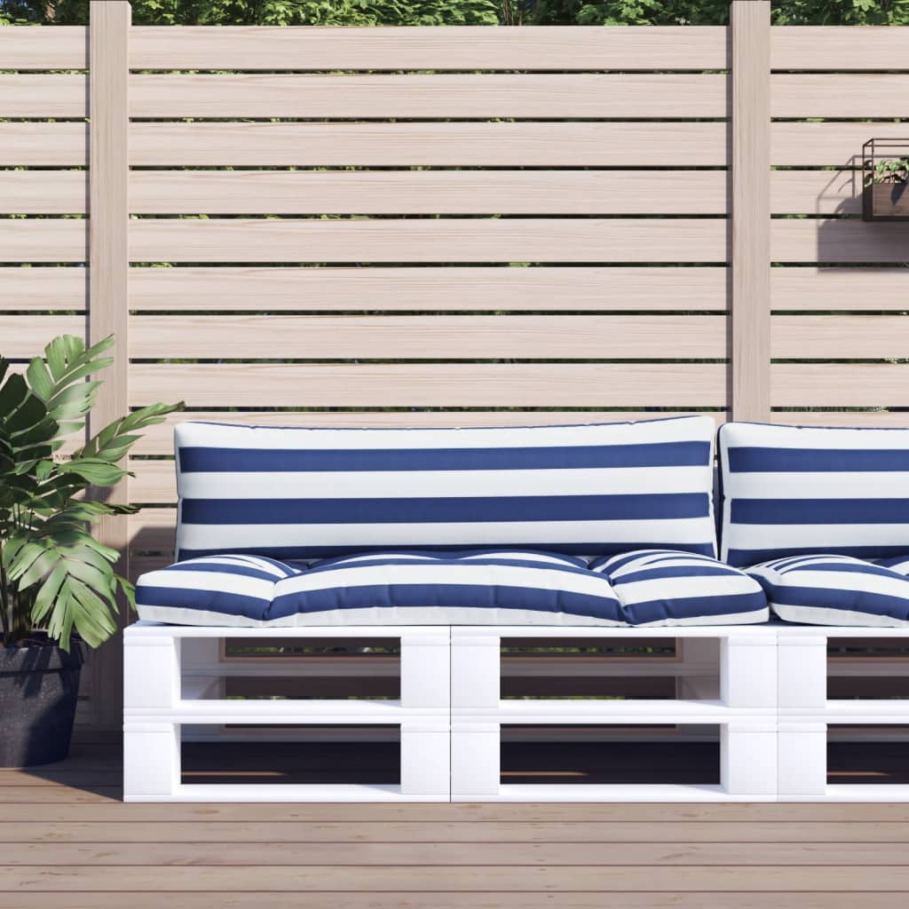 Maison Exclusive Cojines para sofá de palets 2 unidades tela azul claro