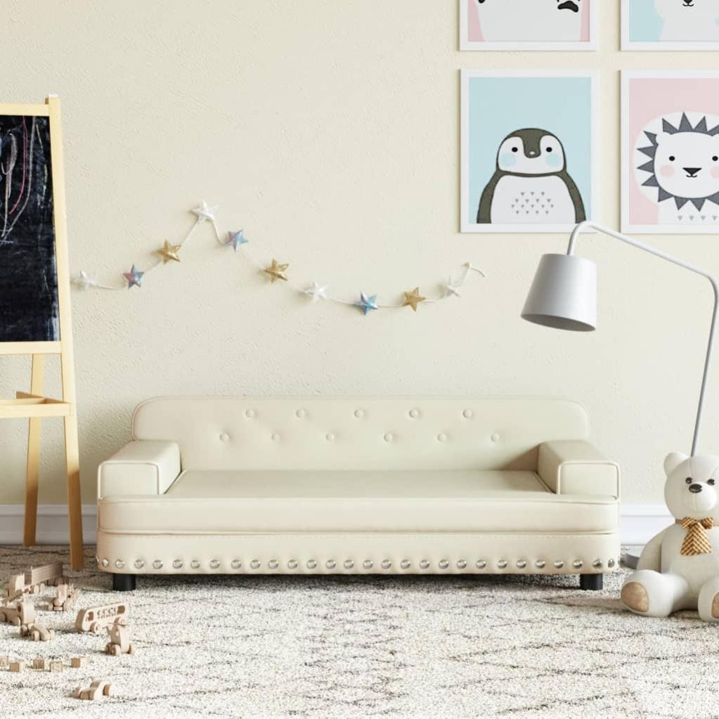 Divano Per Bambini In Velluto Blu - Comodo E Sicuro, 90x53x30 Cm
