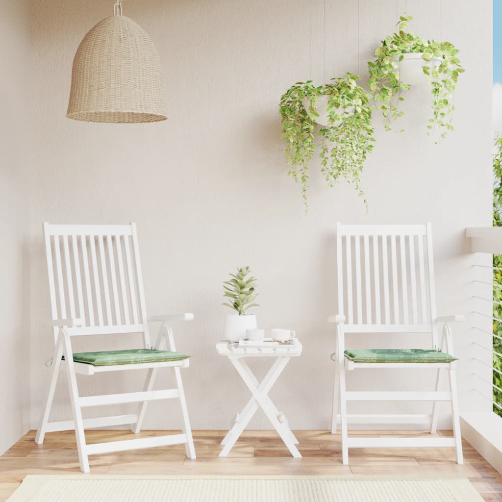 Maison Exclusive - Coussins de chaise lot de 2 motif de feuilles